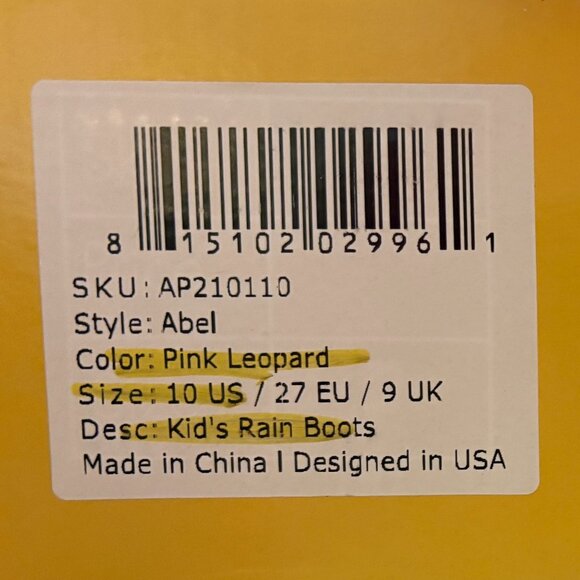 Roma Rain Boots Pink Leopard Kids / Girls Shoes NWT - Picture 16 of 16